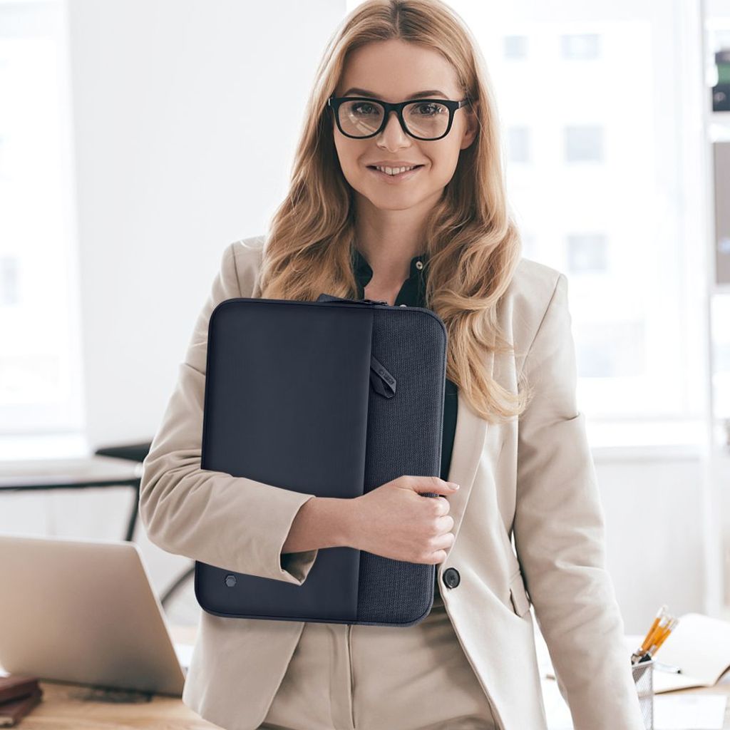 Tech-Protect Sleeve laptop-etui 13-14" – blå