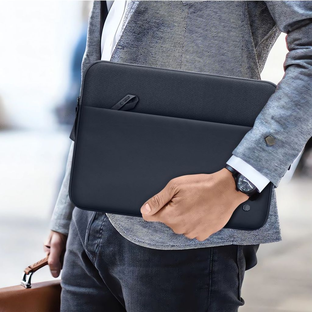 Tech-Protect Sleeve laptop-etui 13-14" – blå