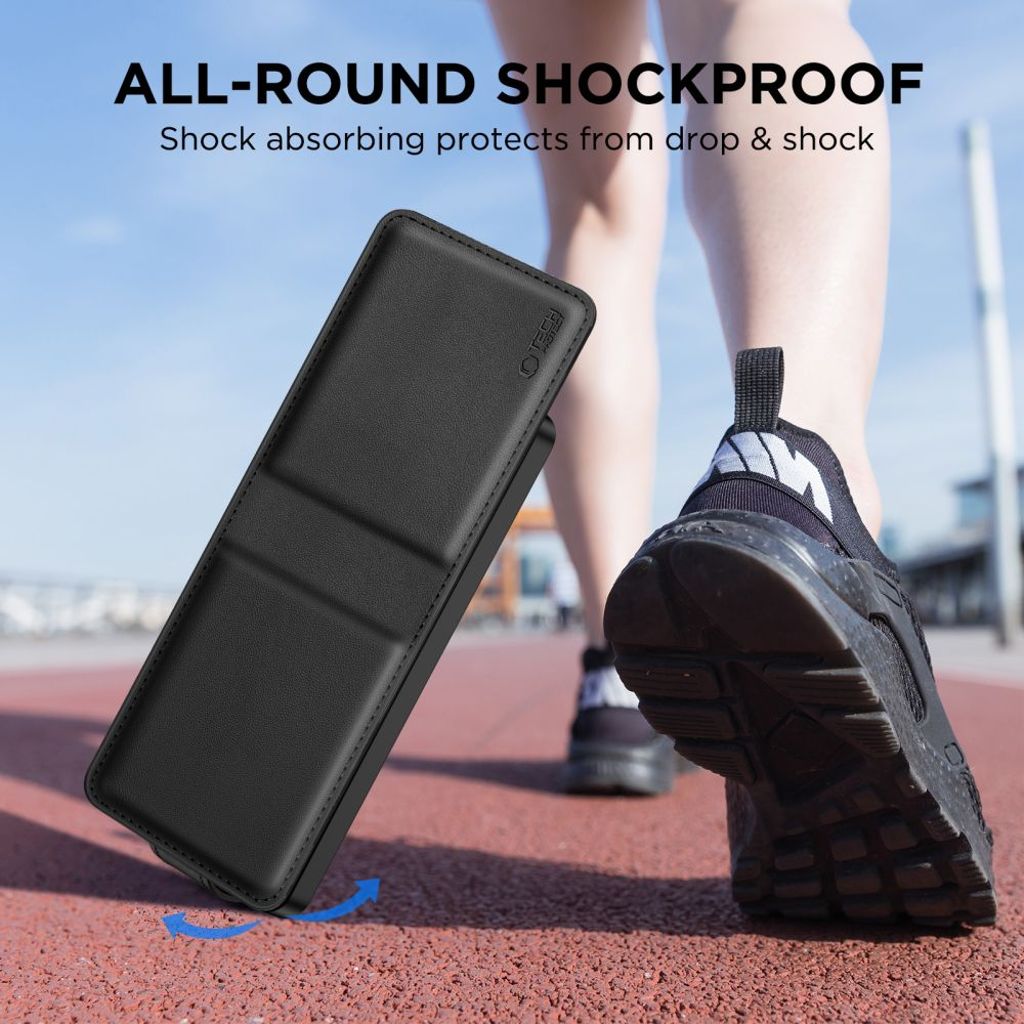 Tech-Protect Wallet Kotelo Samsung Galaxy Z Flip 6/7 FE - Musta