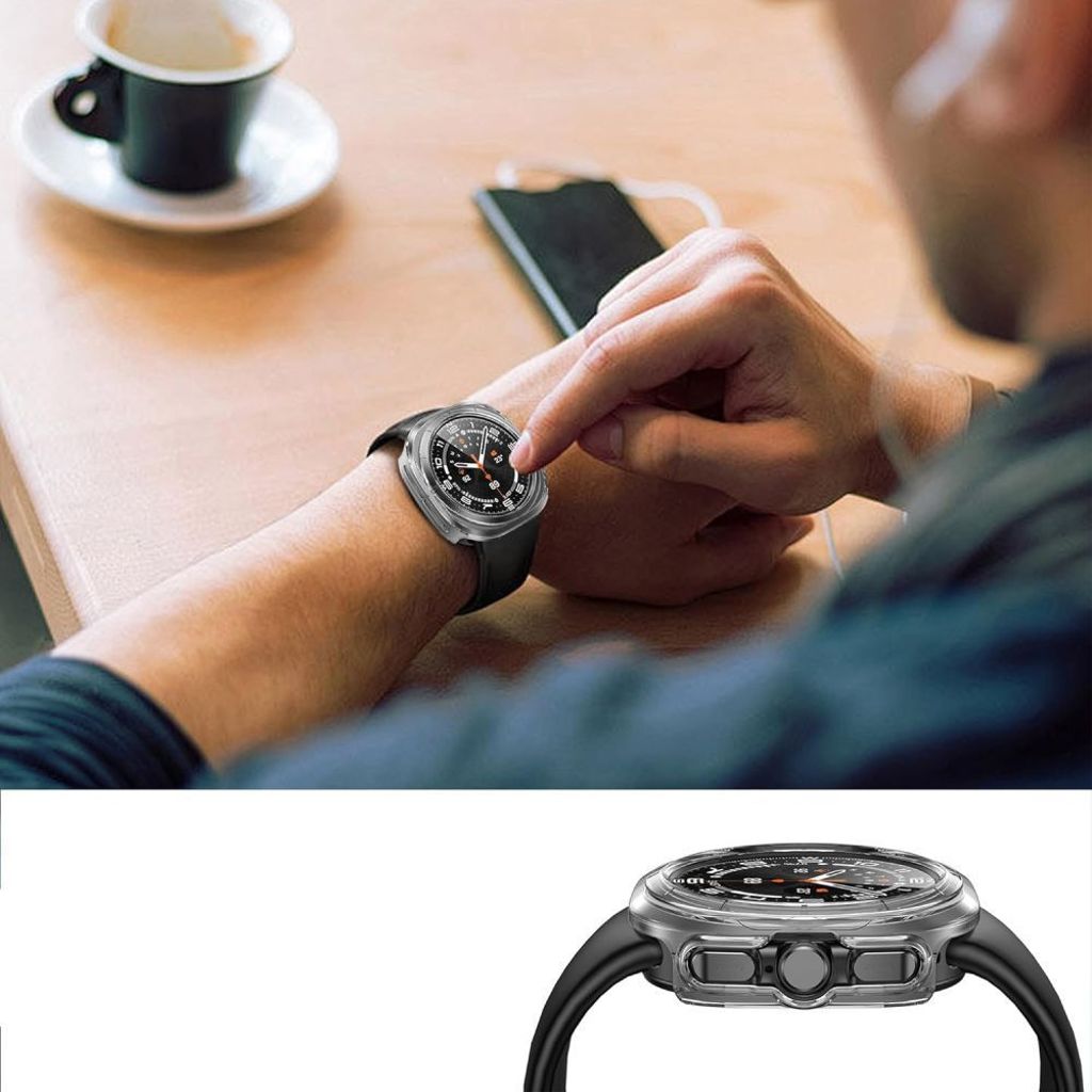 Tech-Protect Defense skal till Samsung Galaxy Watch 8 46mm – Transparent