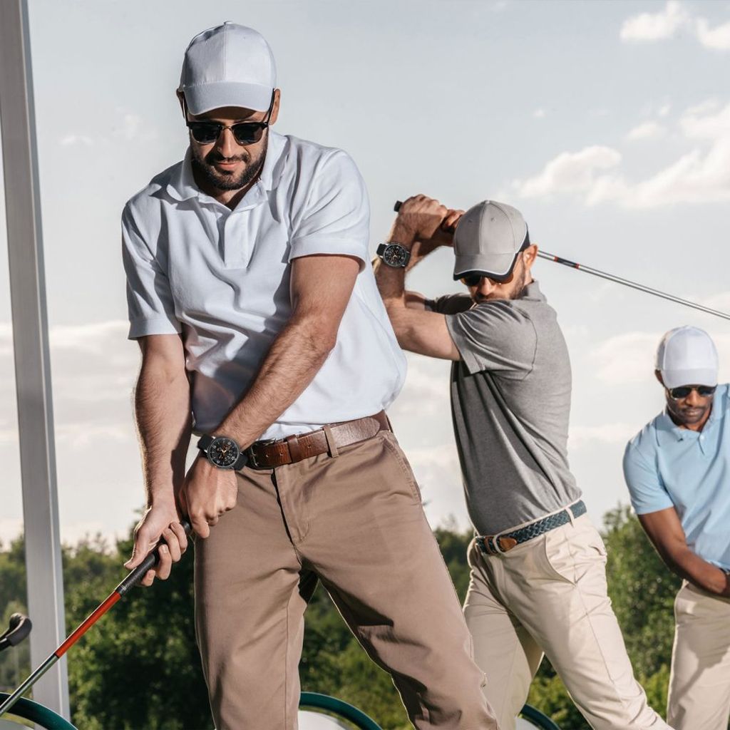 Tech-Protect Nylon Stripe Urrem til Samsung Galaxy Watch 40/44/46 mm - Orange