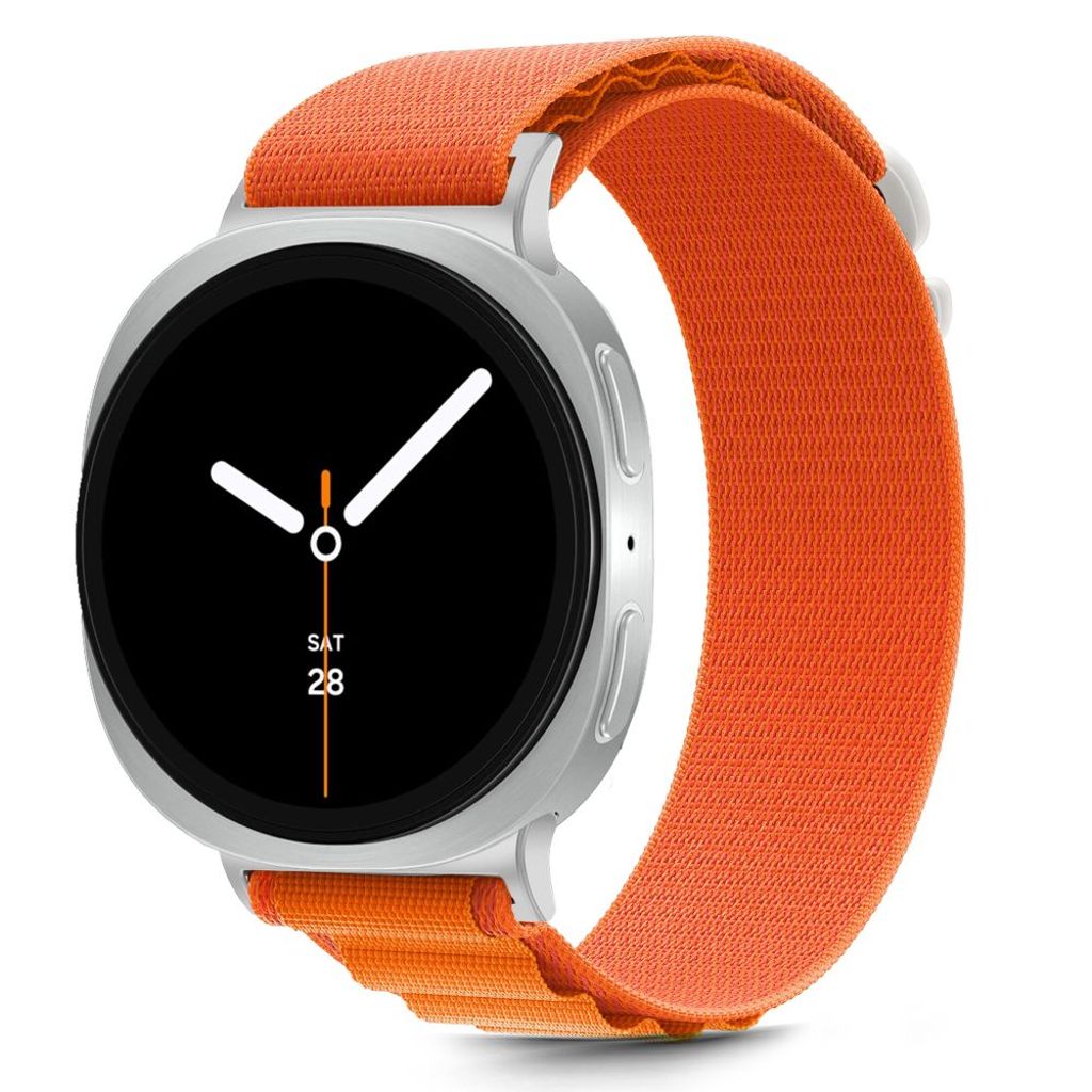 Tech-Protect Nylon Stripe Urrem til Samsung Galaxy Watch 40/44/46 mm - Orange