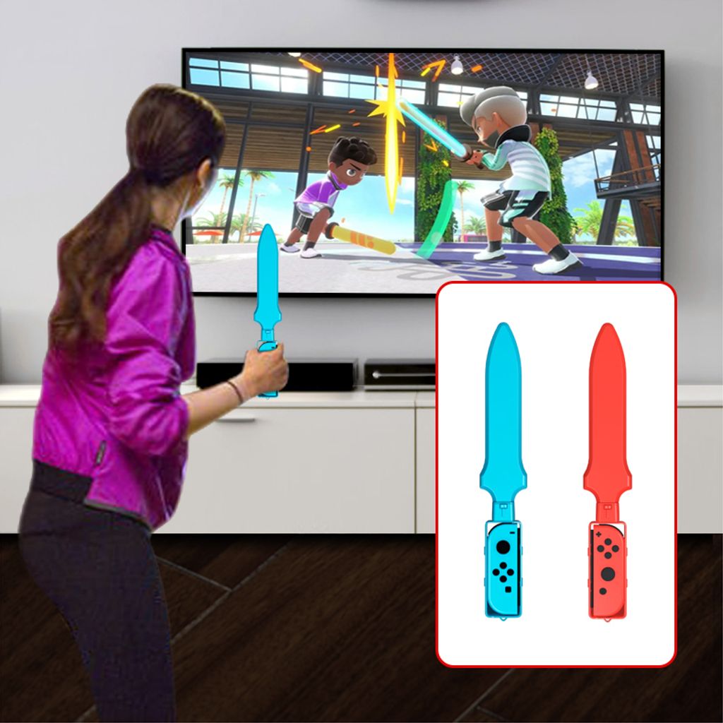 Nintendo Switch Sports 10-in-1 -lisävarustesetti – Punainen / Sininen