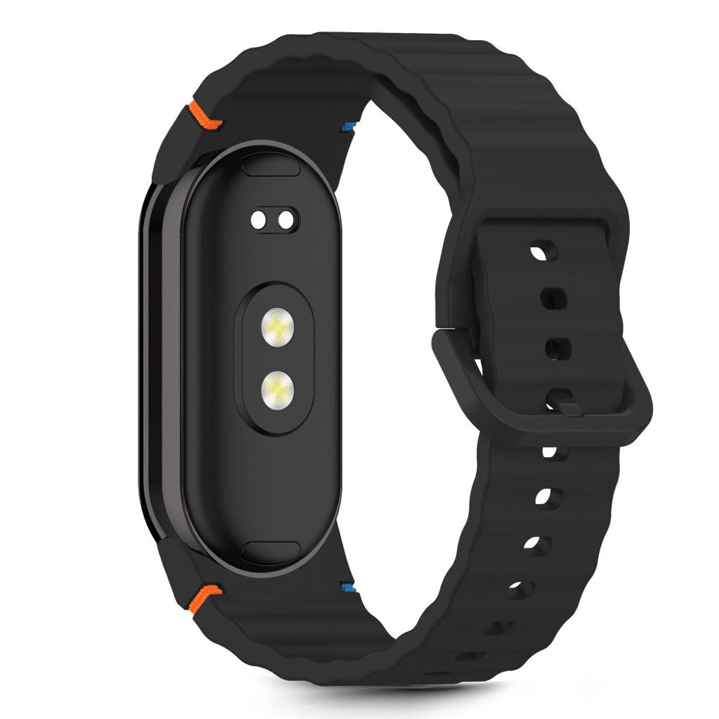 Tech-Protect Silicone Sport Kockarmband Xiaomi Smart Band 8/9/10/NFC - Svart