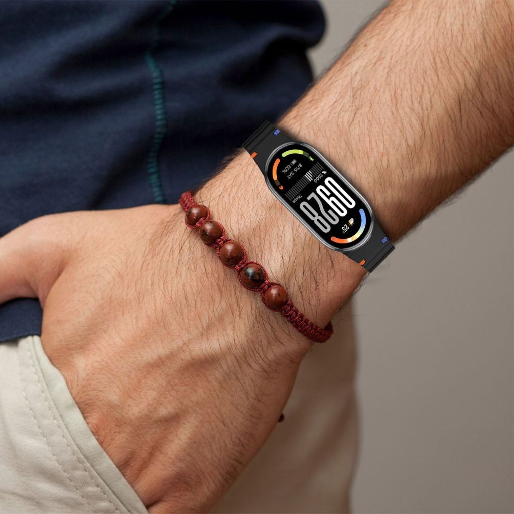 Tech-Protect Silicone Sport Kockarmband till Xiaomi Smart Band 8/9/10/NFC - Grå