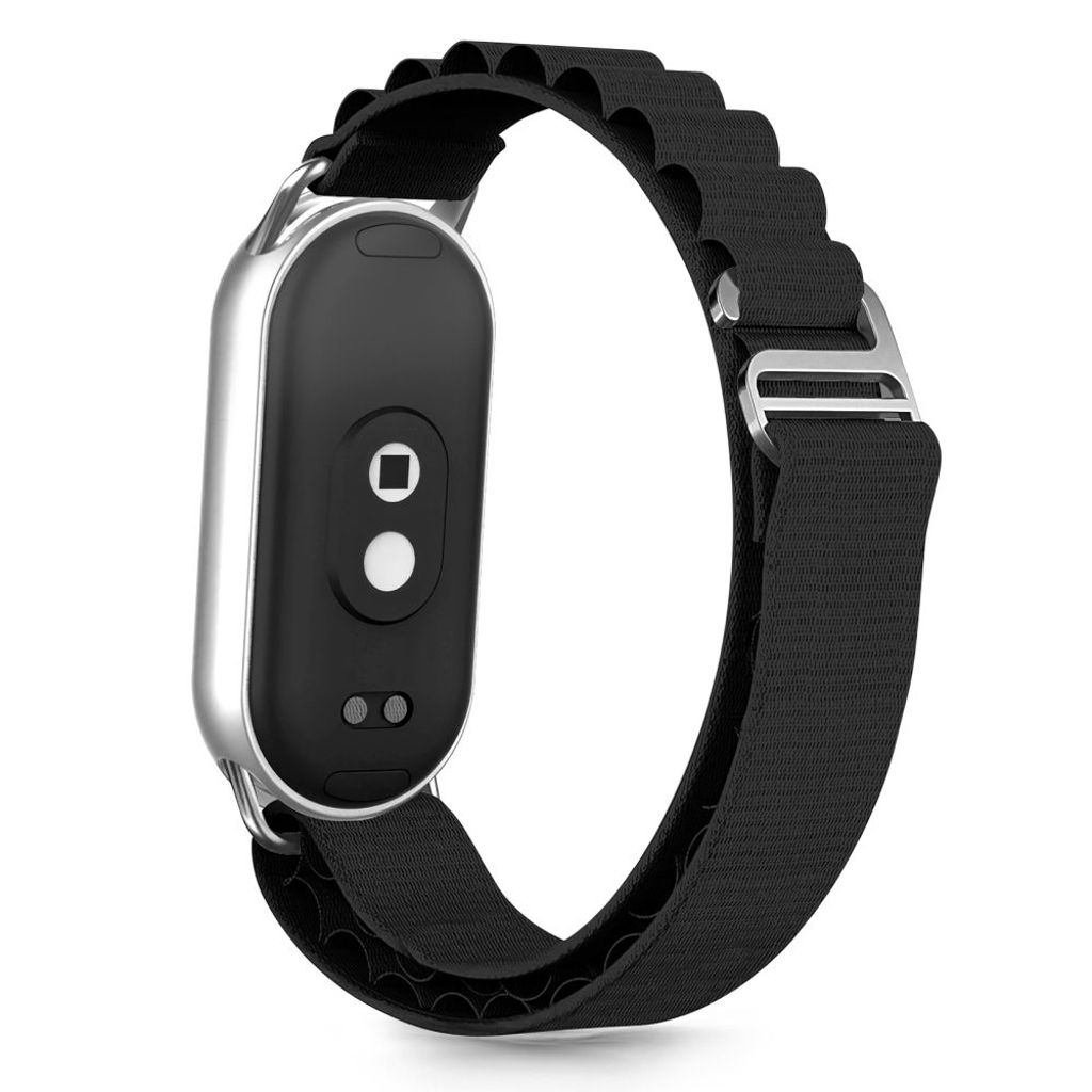 Tech-Protect Nylon Pro Kockarmband till Xiaomi Smart Band 8/9/10/NFC - Svart