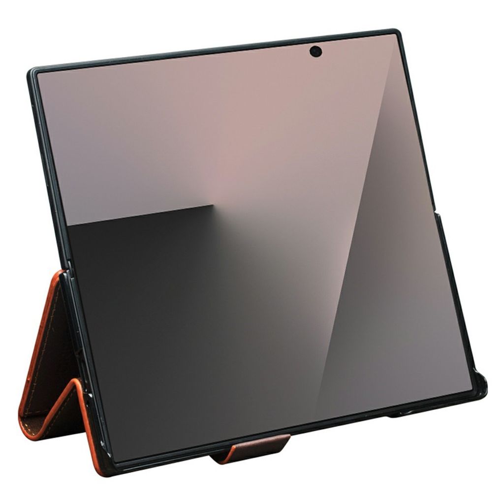 QIALINO Samsung Galaxy Z Fold8 Ultra Flip cover i ægte læder - Brun