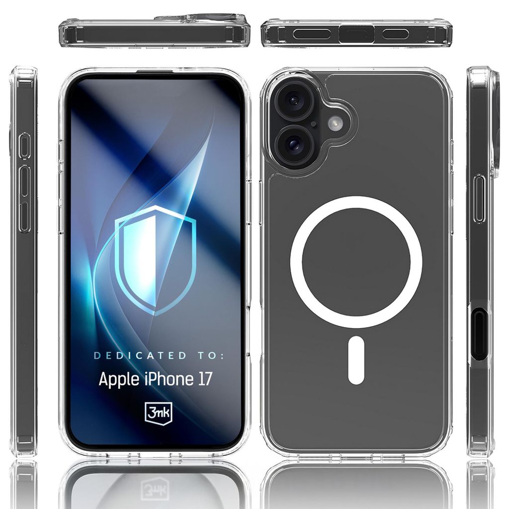 3mk Armor MagSafe Cover till iPhone 17 - Gennemsigtig