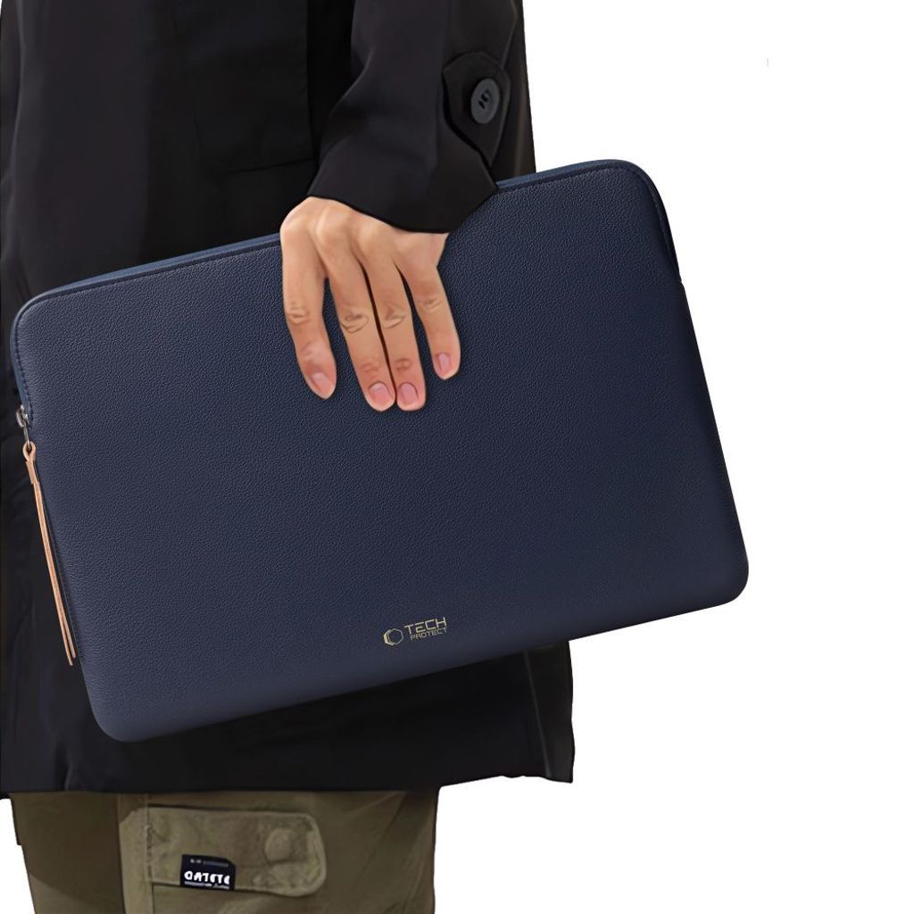 Tech-Protect Fleece laptopfodral 13-14" – blå