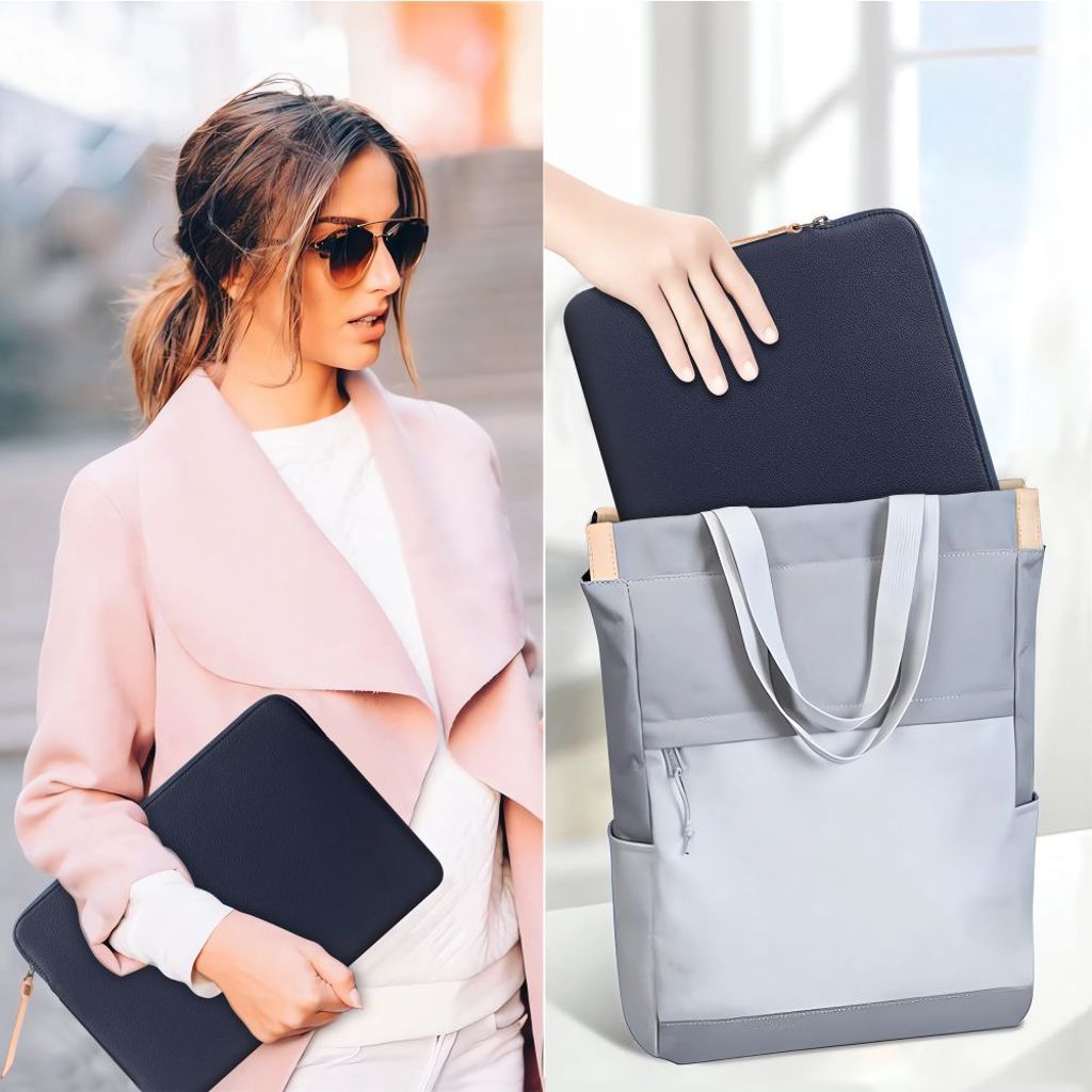 Tech-Protect Fleece laptopfodral 13-14" – blå