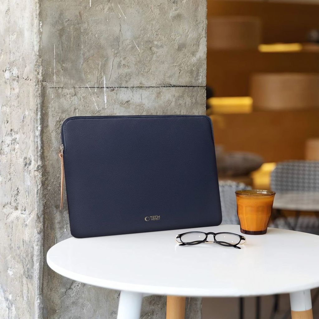Tech-Protect Fleece laptopfodral 13-14" – blå