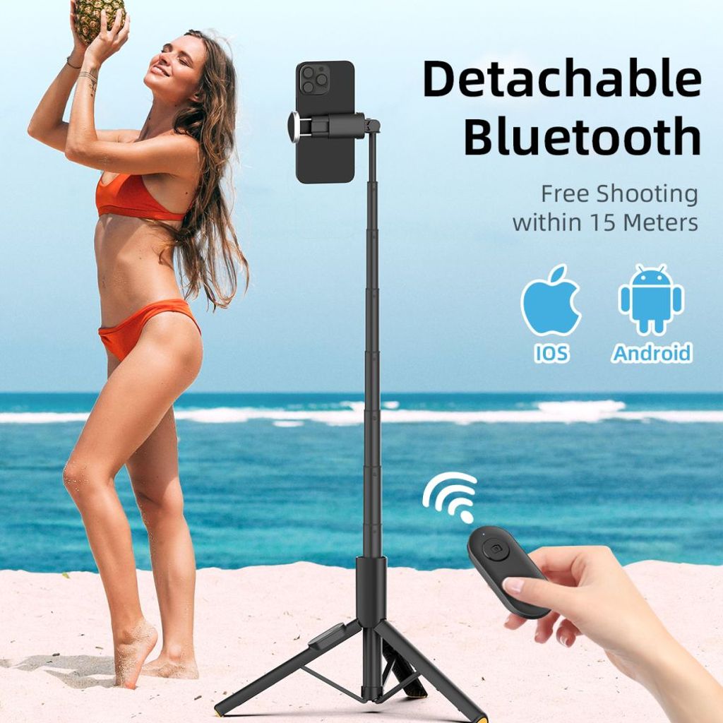 Tech-Protect L09S selfie stick with tripod – black