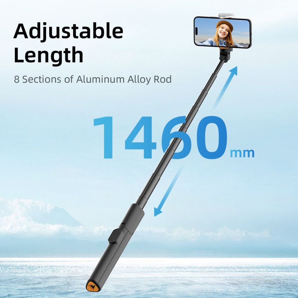 Tech-Protect L09S selfie stick with tripod – black