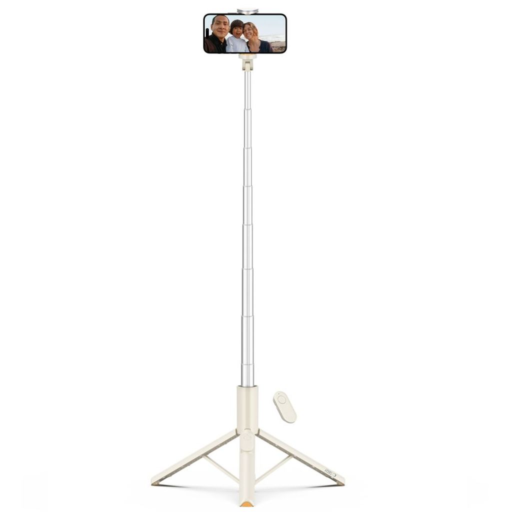 Tech-Protect L09S selfie stick with tripod – beige