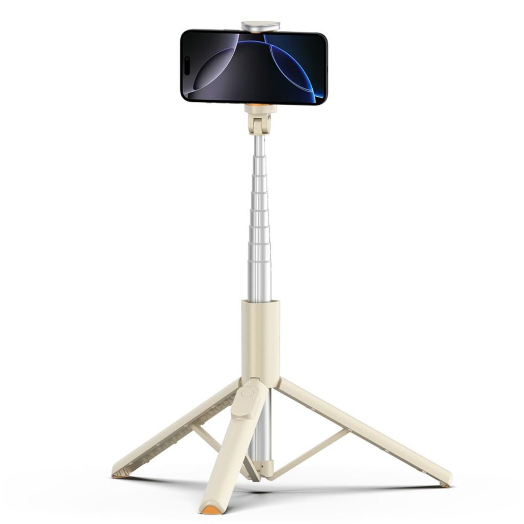 Tech-Protect L09S selfie stick with tripod – beige