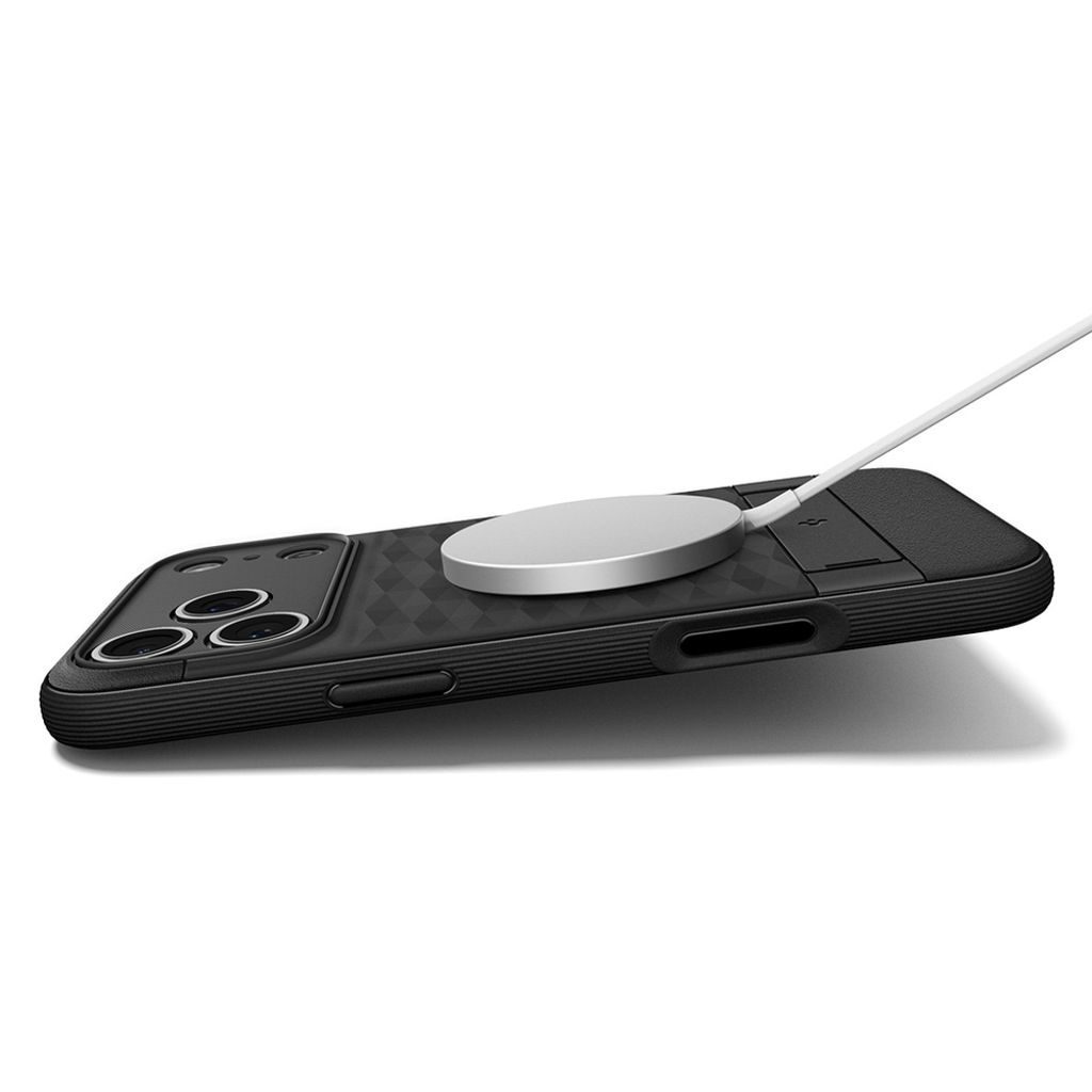 Spigen Parallax "S" MagSafe Cover til iPhone 17 Pro - Mat Sort