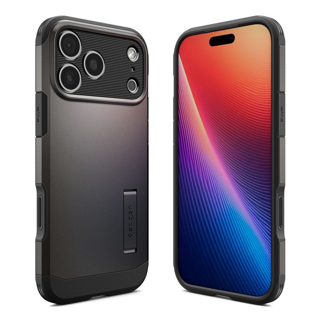 Spigen Tough Armor "T" MagSafe Cover til iPhone 17 Pro - Grå