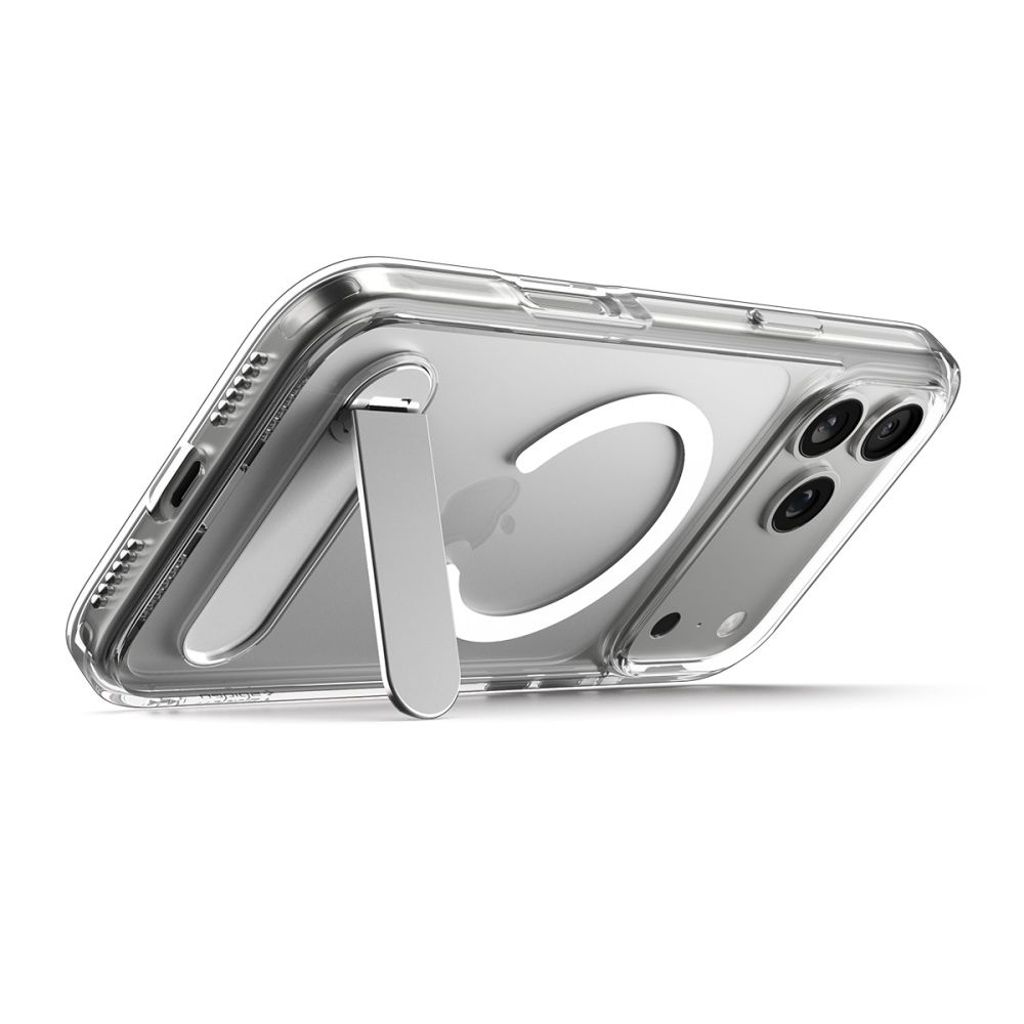 Spigen Ultra Hybrid "S" MagSafe Cover til iPhone 17 Pro - Gennemsigtig/Hvid