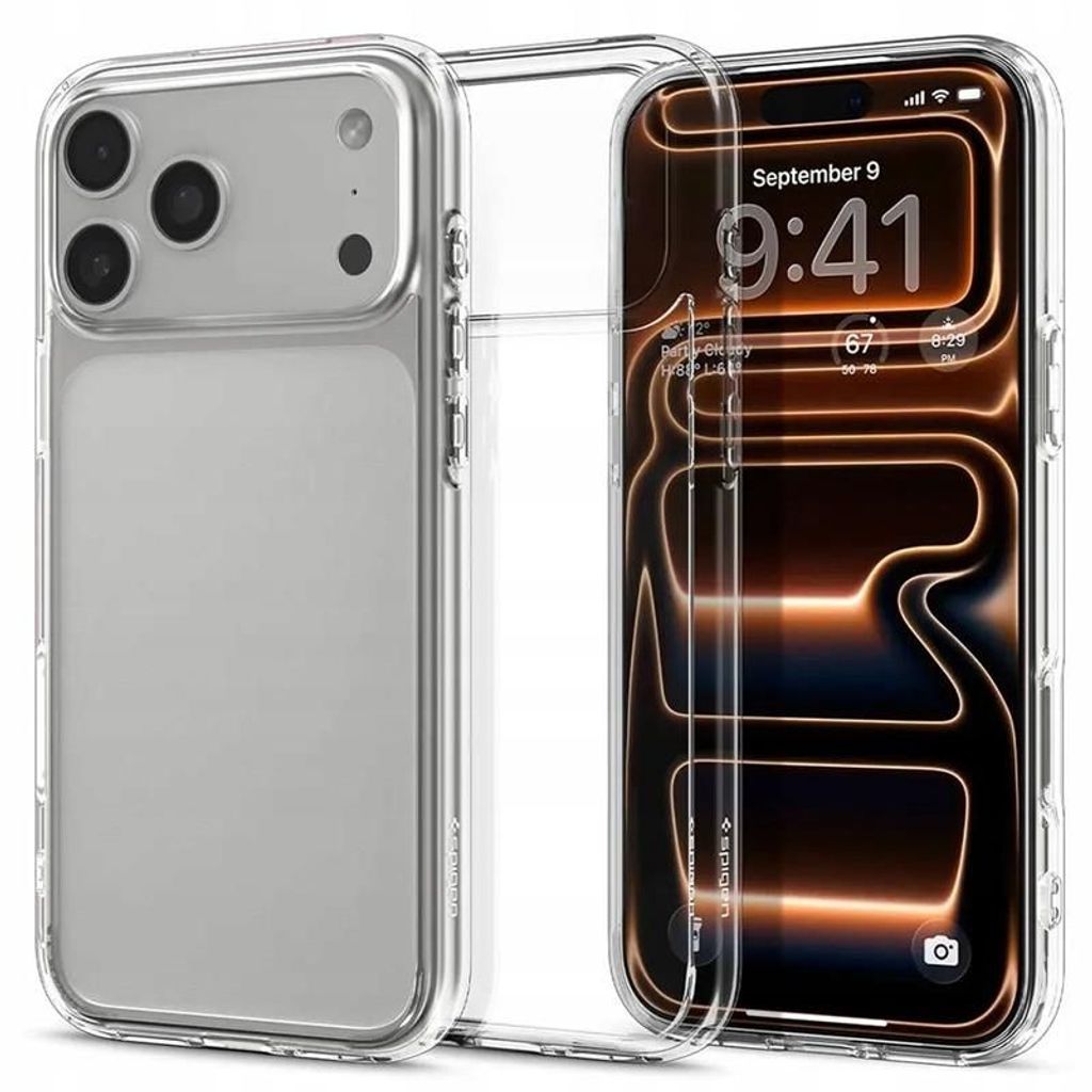 Spigen Ultra Hybrid -kuori till iPhone 17 Pro - Läpinäkyvä