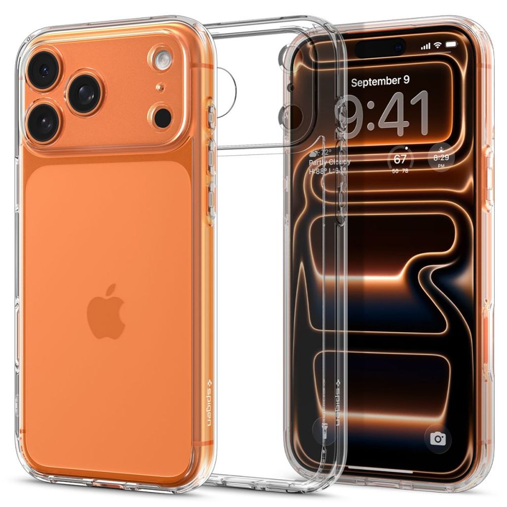Spigen Ultra Hybrid -kuori till iPhone 17 Pro - Läpinäkyvä