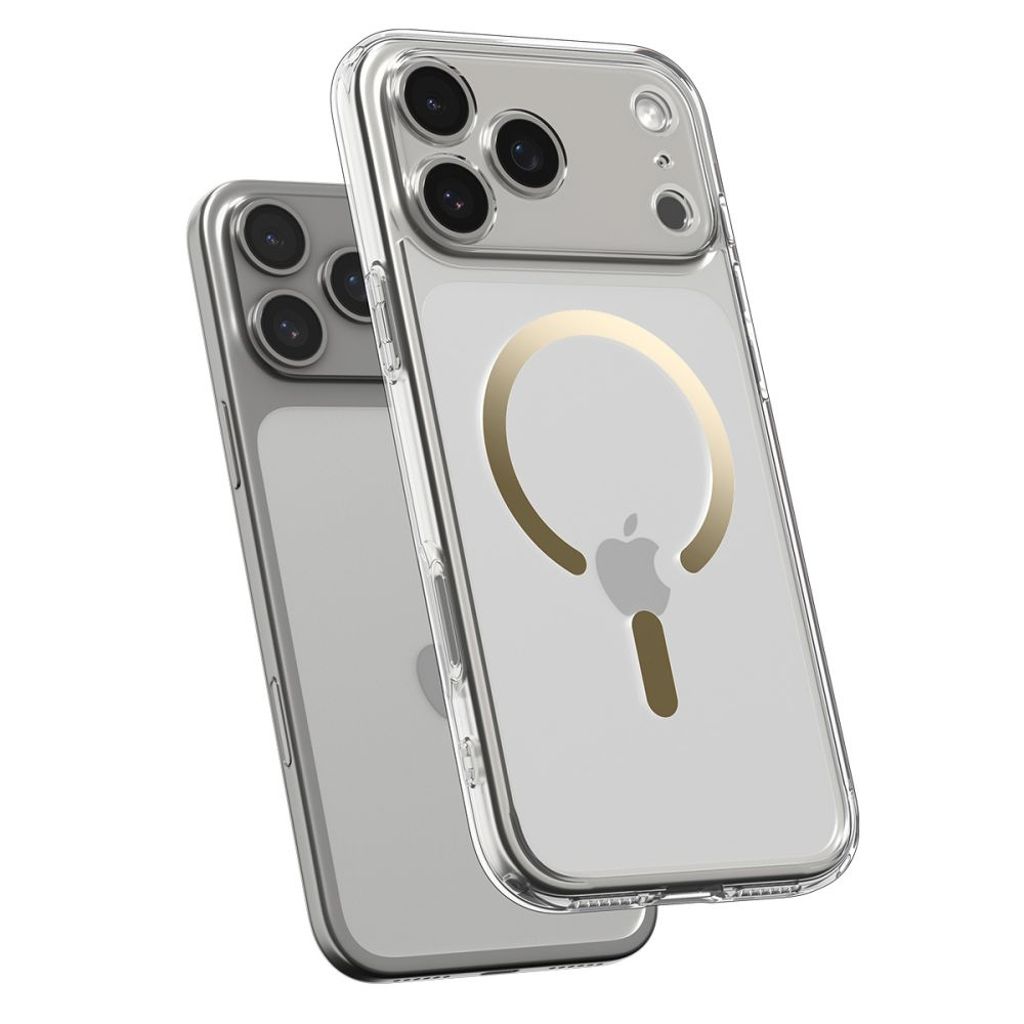 Spigen Ultra Hybrid MagSafe Cover til iPhone 17 Pro - Gennemsigtig guld