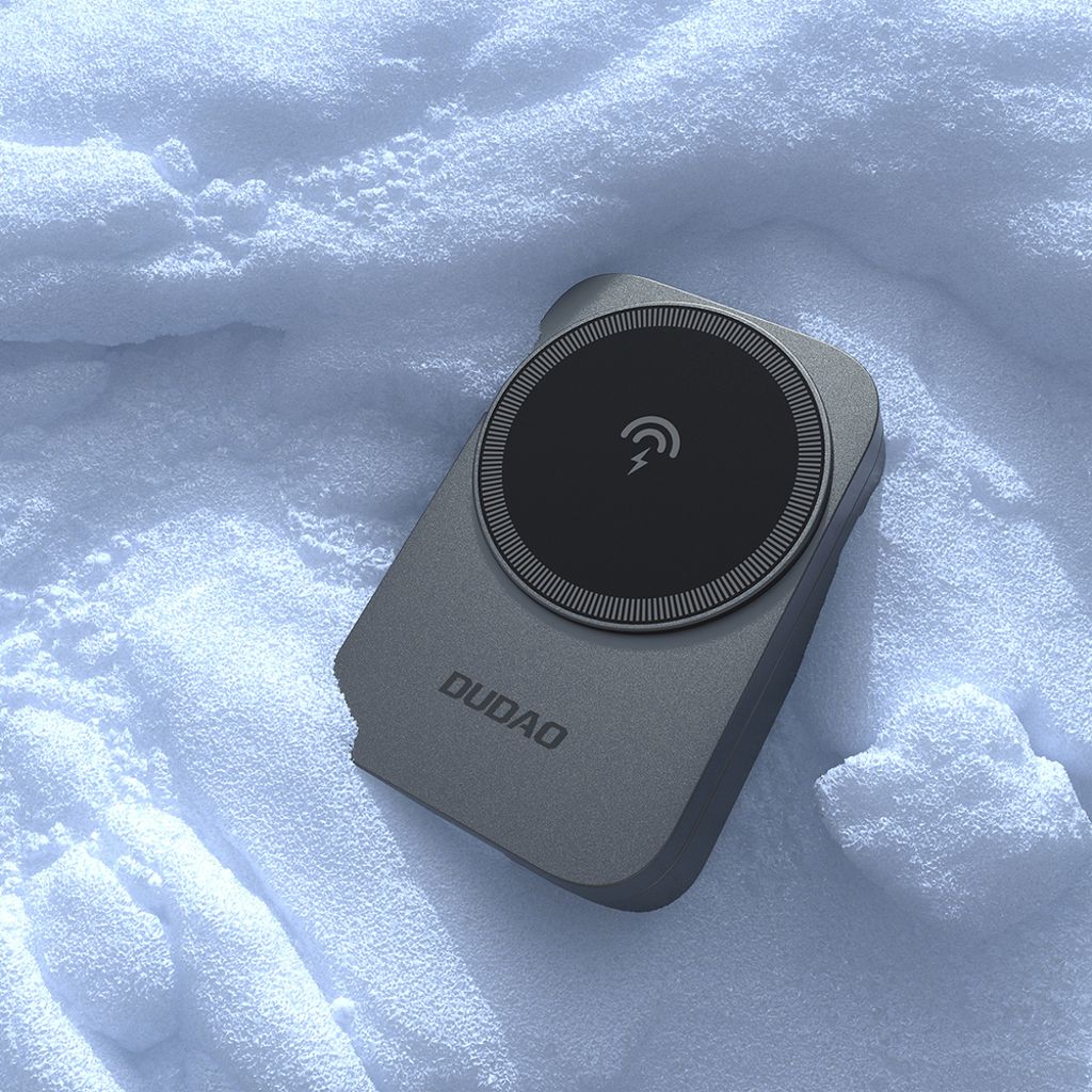 Dudao A11 Max 15W 3-i-1 induktiv laddstation MagSafe-kompatibel – grå