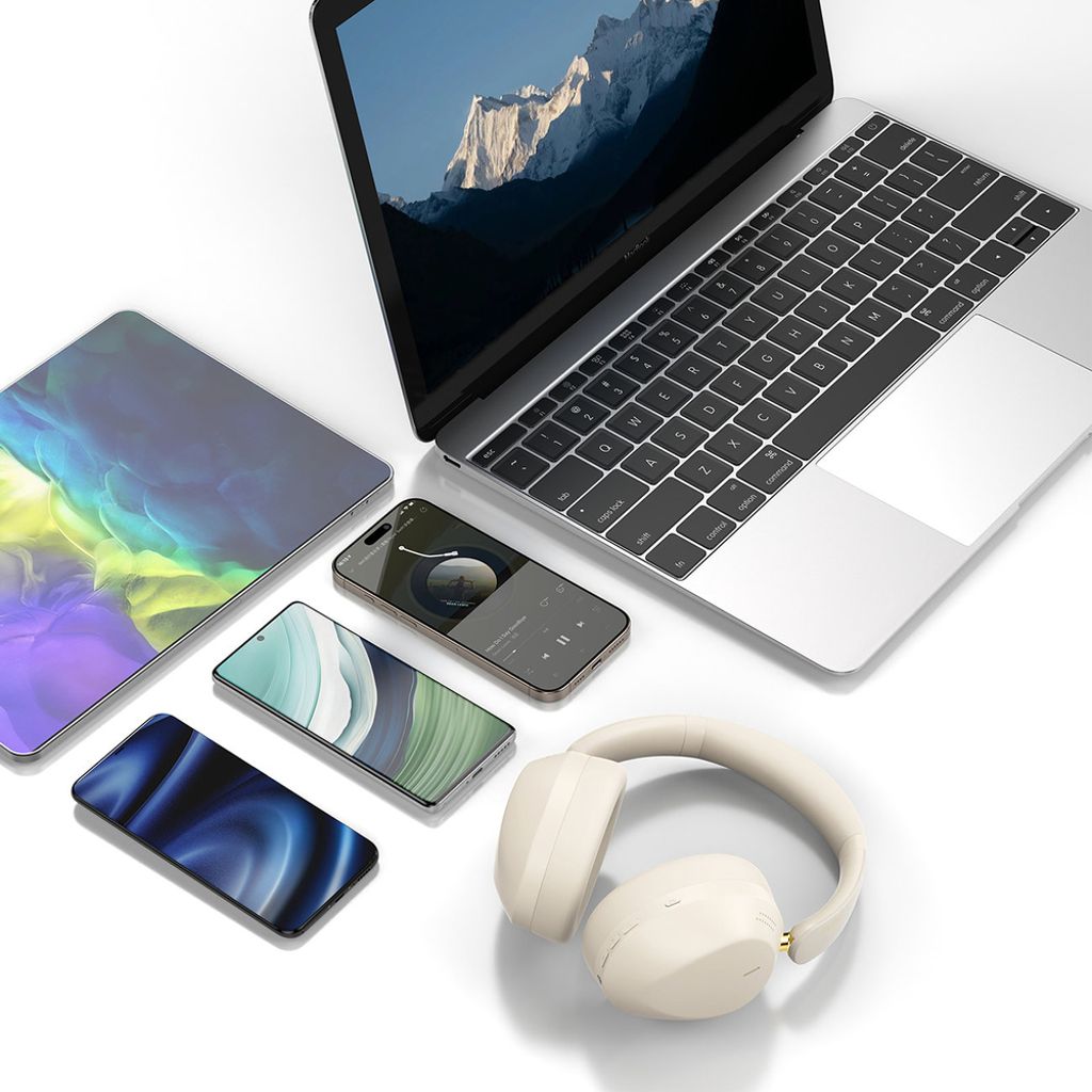 Dudao X22 Max trådløse on-ear høretelefoner med ANC - beige