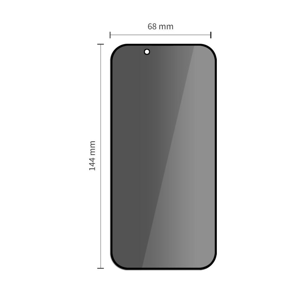 Tech-Protect Quick Set Spy+ iPhone 13/13 Pro/14/16e Privacy Skärmskydd 2-pack