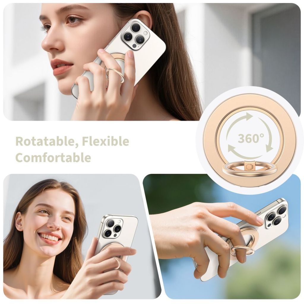 Tech-Protect MMR600 magsafe ringhållare för mobil – guld