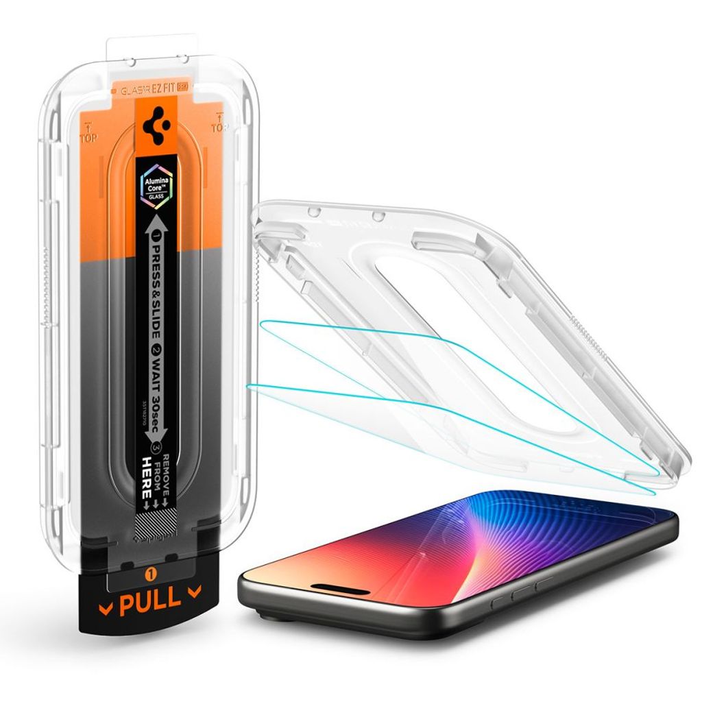 Spigen Glas.TR EZ Fit Pro iPhone 16 Pro Max/17 Pro Max Skärmskydd i Härdat Glas