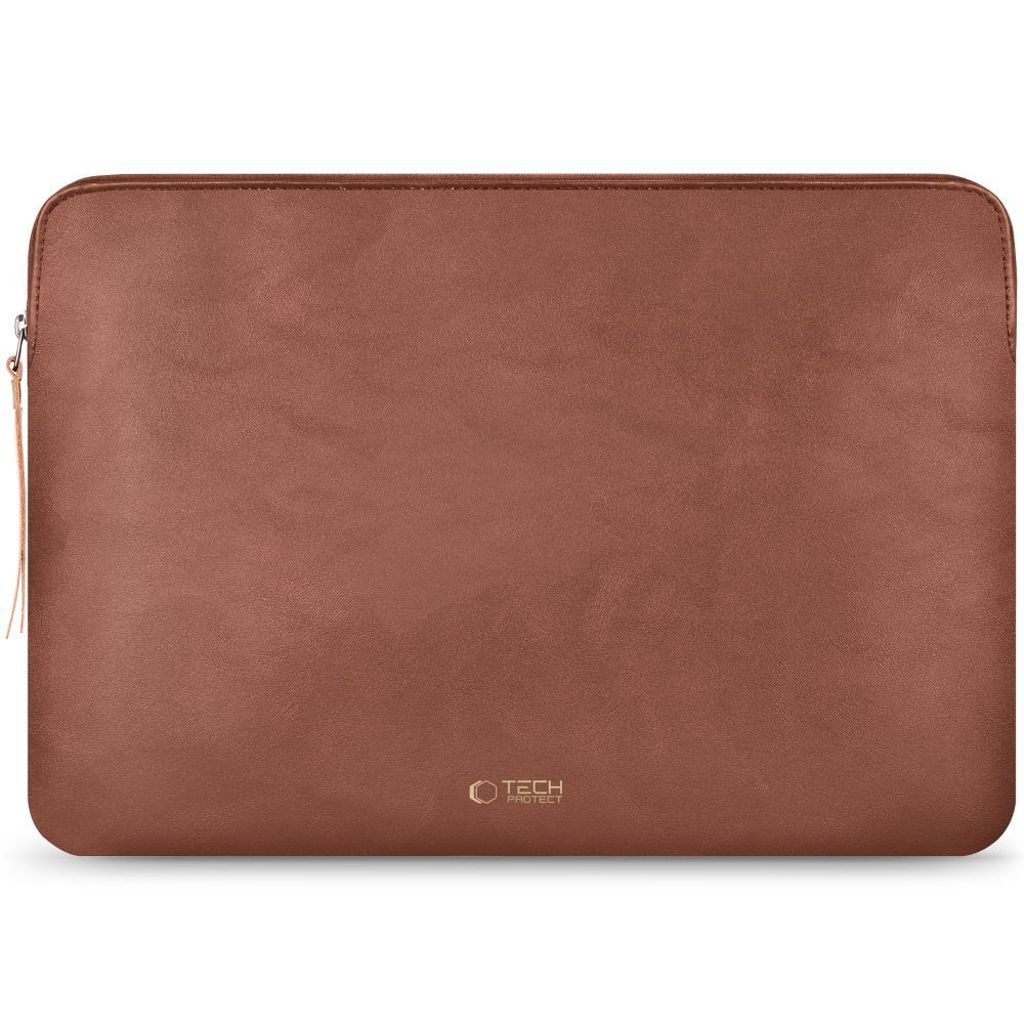 Tech-Protect Fleece laptop sleeve 13-14" – brun