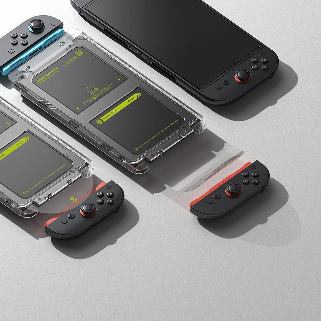 Ringke Easy Slide skjermbeskytter i herdet glass til Nintendo Switch 2, 2-pakning