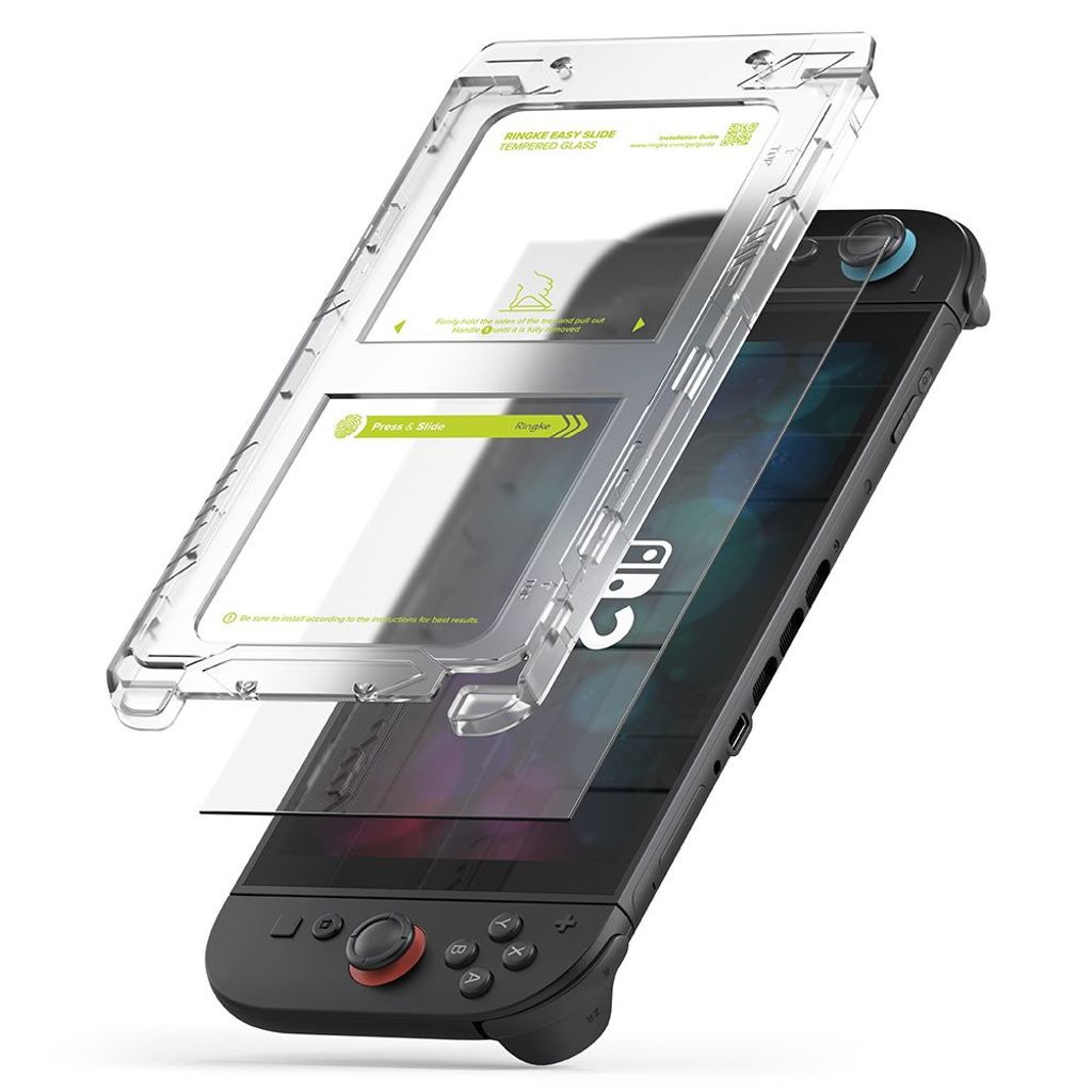 Ringke Easy Slide skjermbeskytter i herdet glass til Nintendo Switch 2, 2-pakning