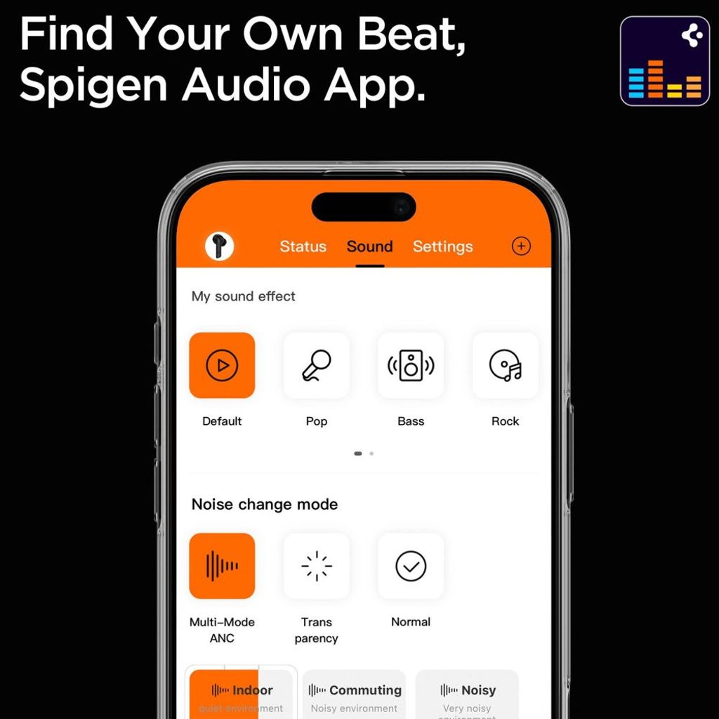 Spigen SA2401 ANC Pro Trådlösa hörlurar – Svart