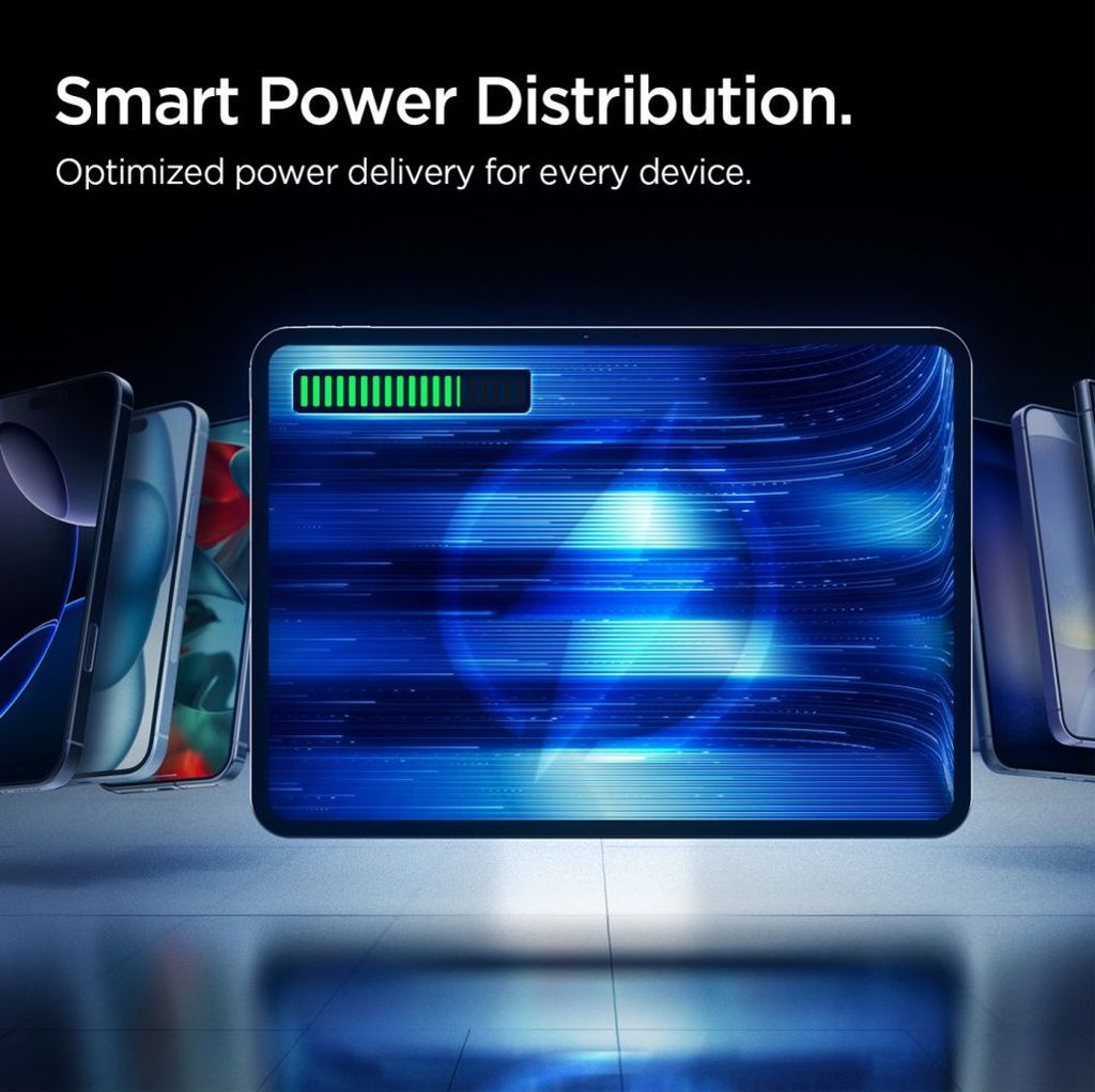 Spigen Essential EA2210 powerbank 10000 mAh 22,5 W - svart