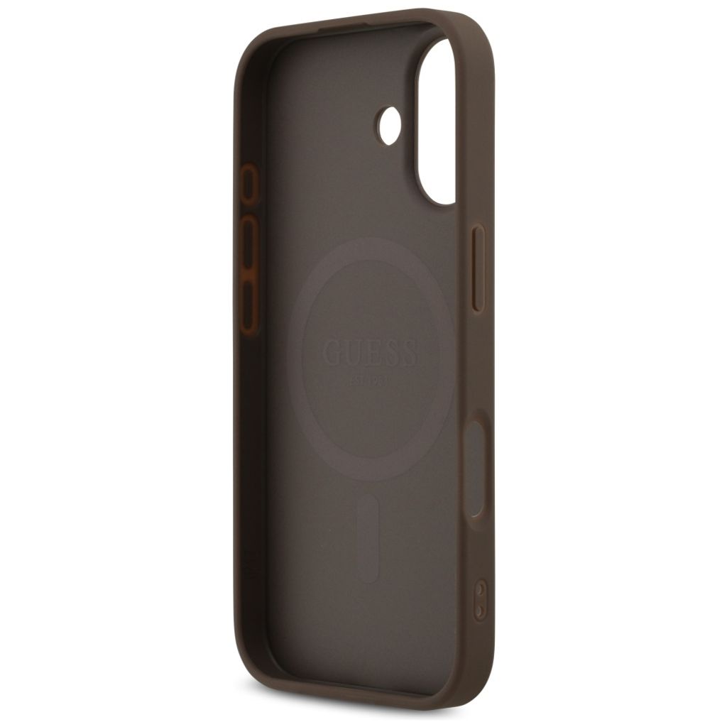 Guess 4G Printed Stripes MagSafe -kuori till iPhone 17 - Ruskea