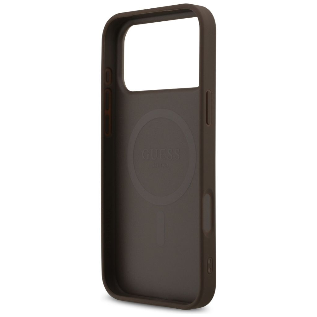Guess 4G Printed Stripes MagSafe -kuori till iPhone 17 Pro Max - Ruskea