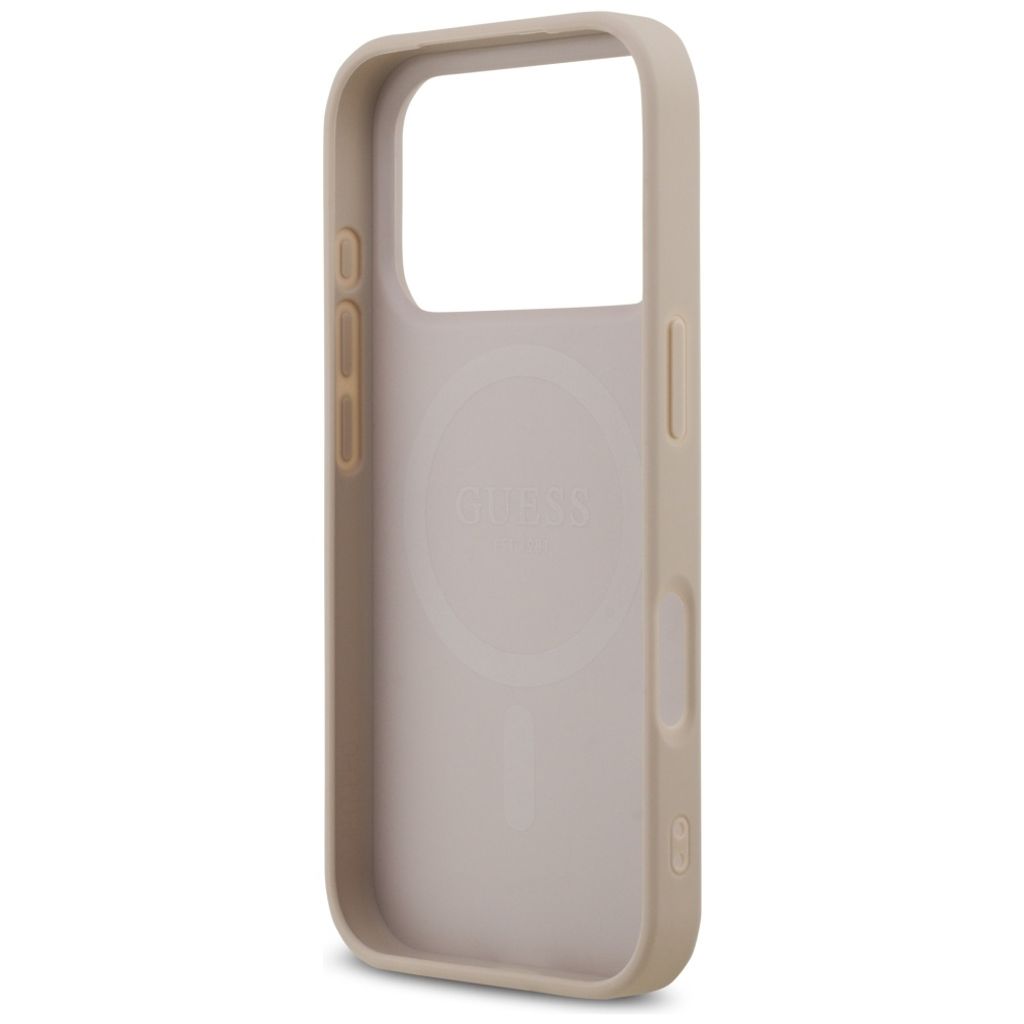 Guess 4G Printed Stripes MagSafe -kuori till iPhone 17 Pro - Vaaleanpunainen