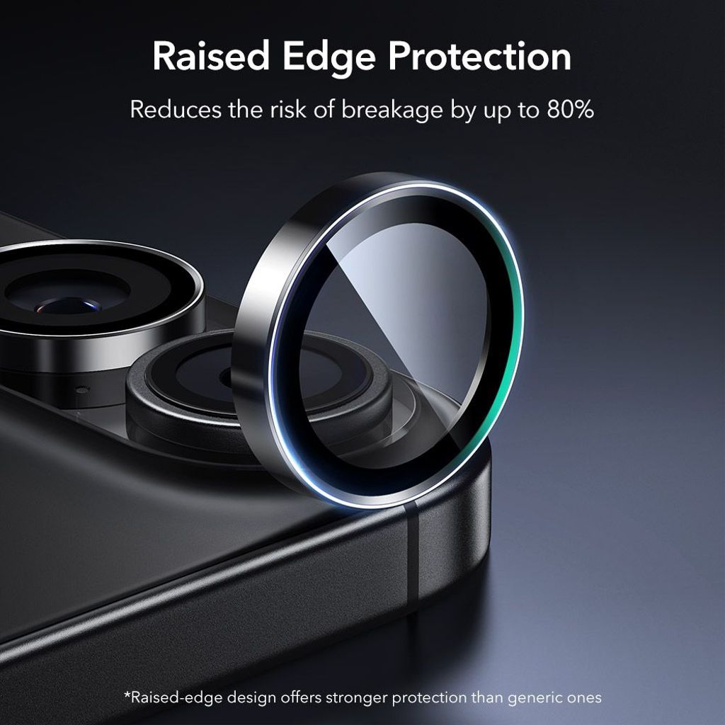 ESR Armorite iPhone 16/16 Plus/17 Linsebeskyttelse - Sort