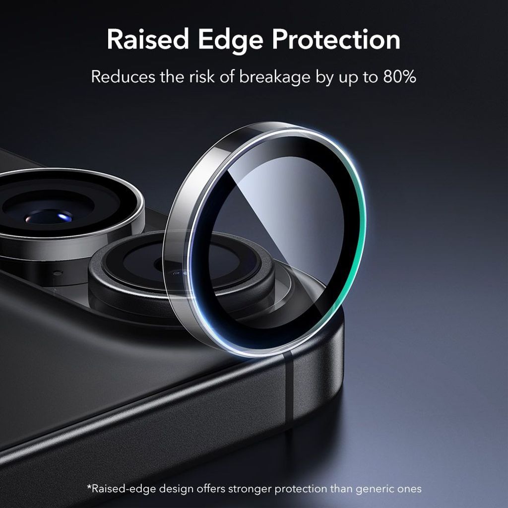 ESR Armorite iPhone 16/16 Plus/17 Linsebeskyttelse - Gennemsigtig