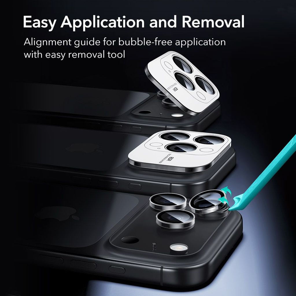 ESR Armorite iPhone 14/15/16/17 Pro/Pro Max Hærdet Glas Linsebeskytter