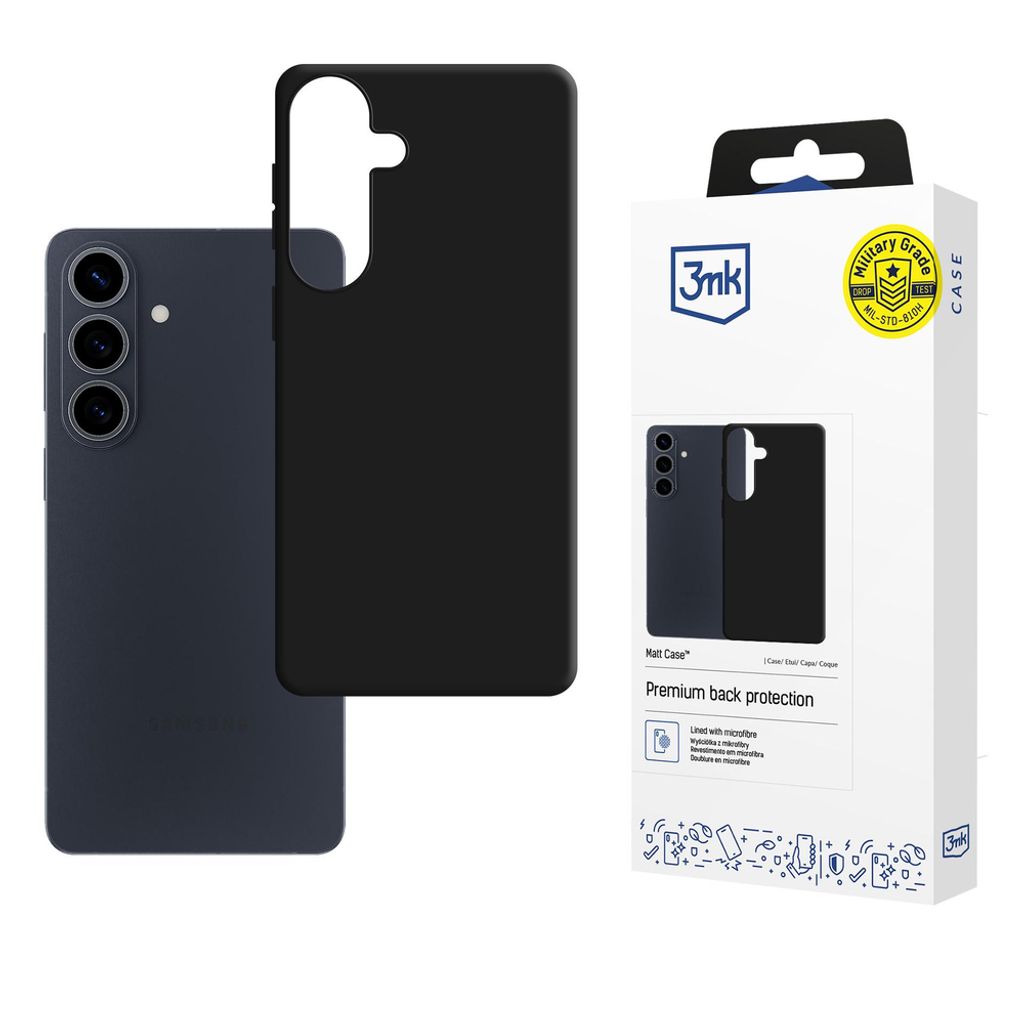 3mk Matt Skal till Samsung Galaxy S26 - Matt Svart