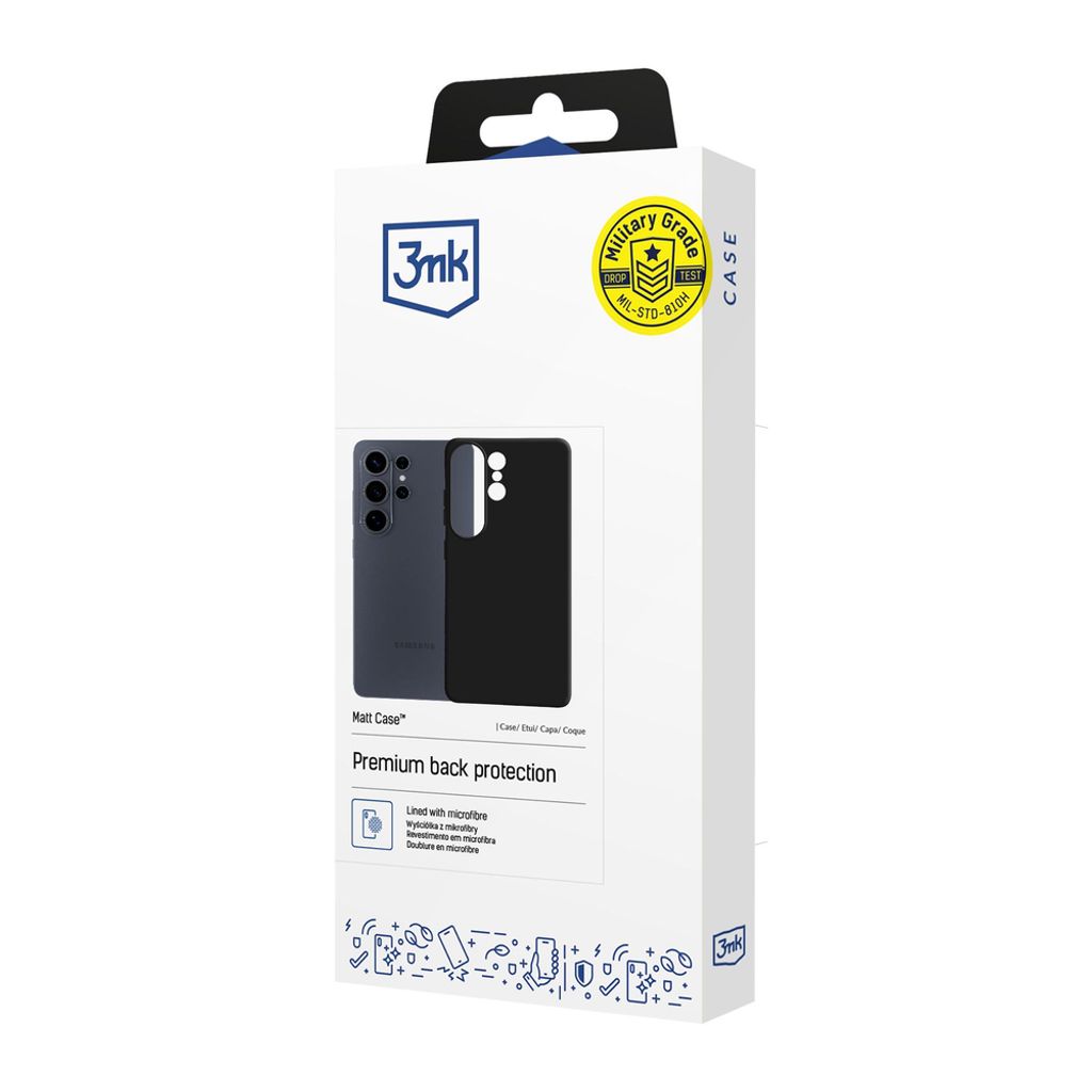 3mk Matt Skal till Samsung Galaxy S26 Ultra - Matt Svart