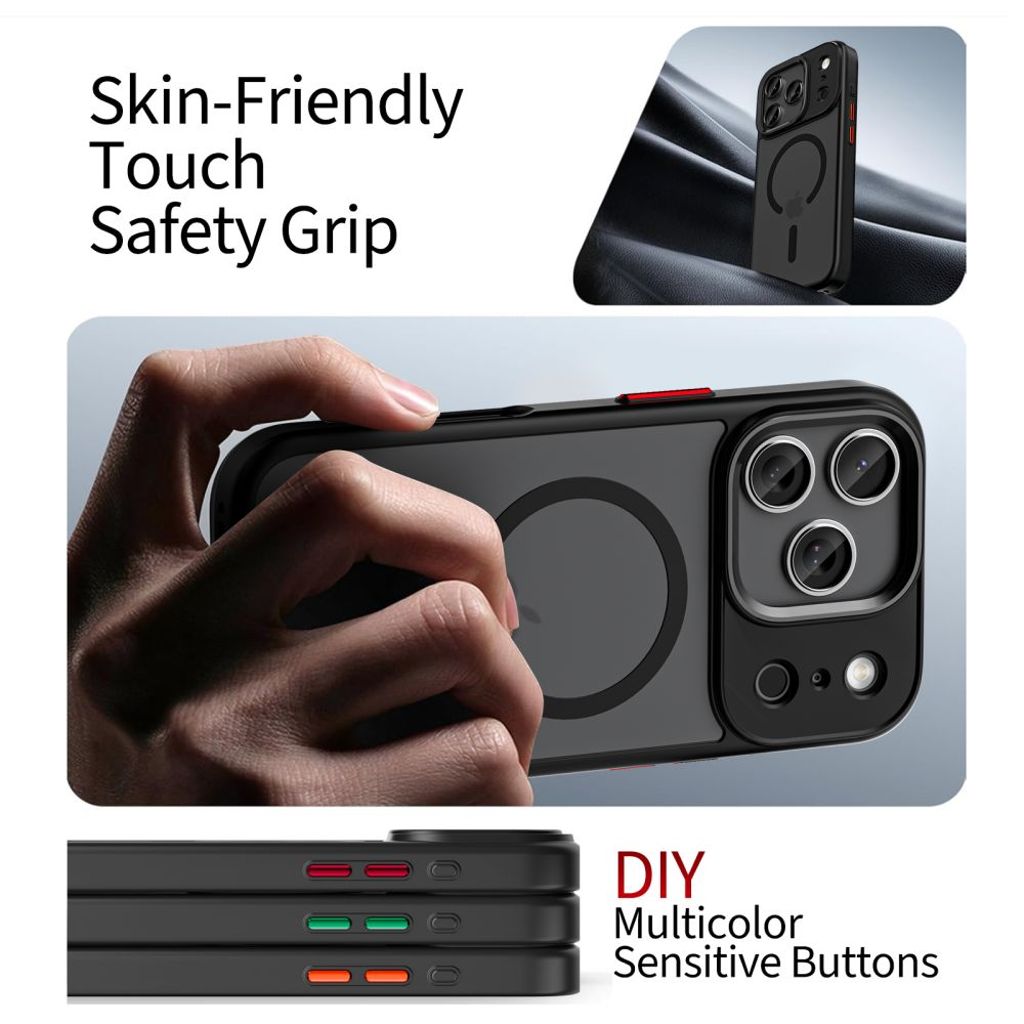 Tech-Protect MagMat XT MagSafe Cover til iPhone 17 Pro Max - Mat Sort