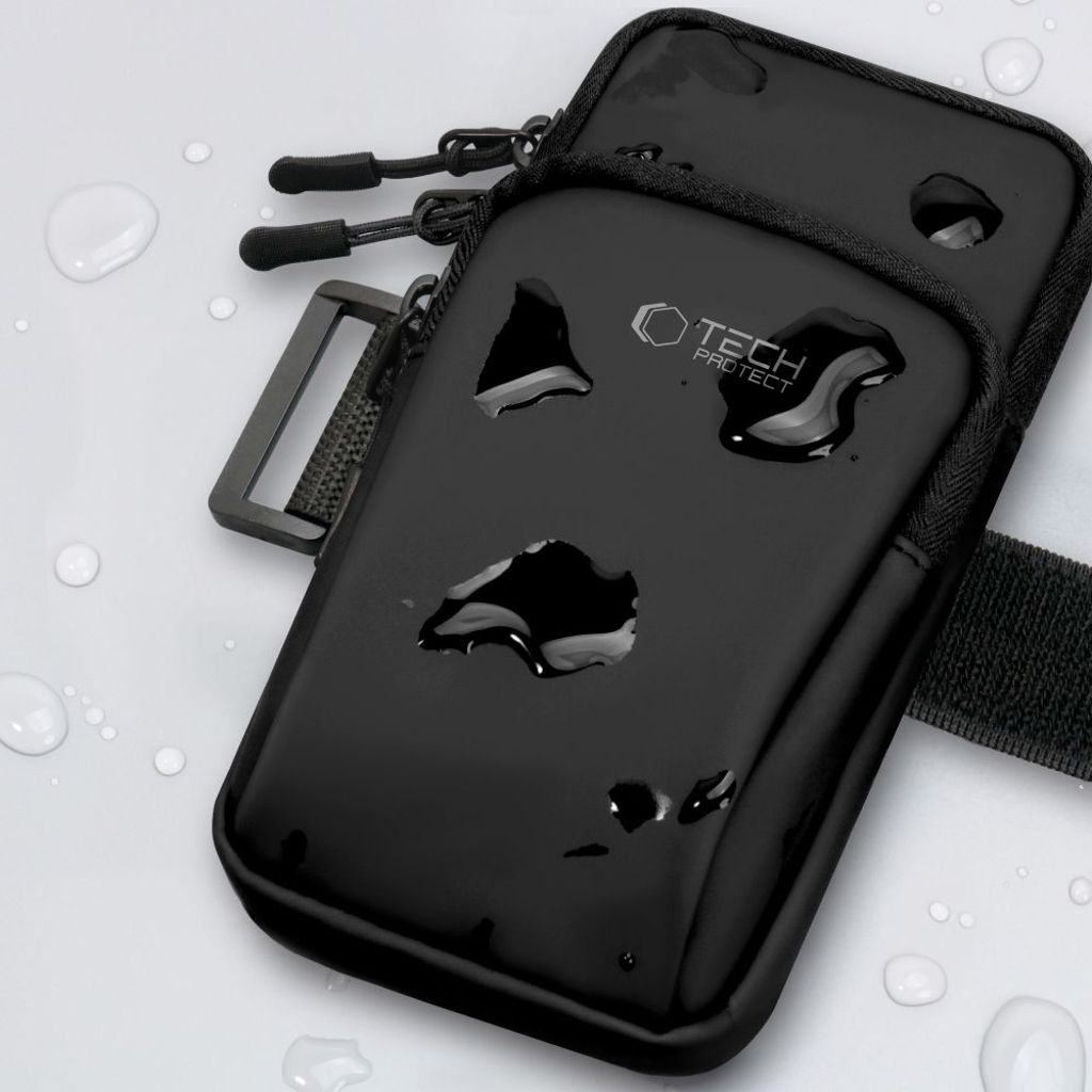 Tech-Protect M7 universal sportarmbandsväska – svart