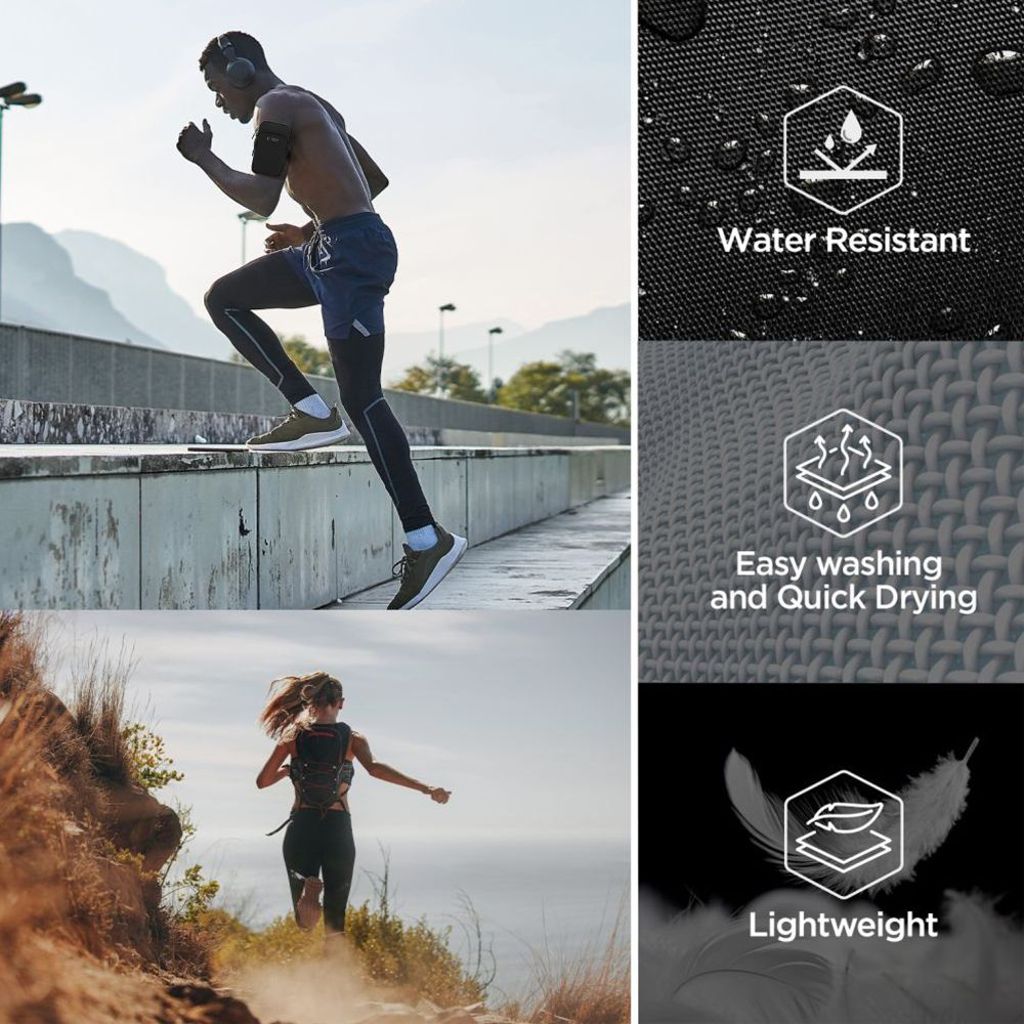 Tech-Protect M7 universal sportarmbandsväska – svart