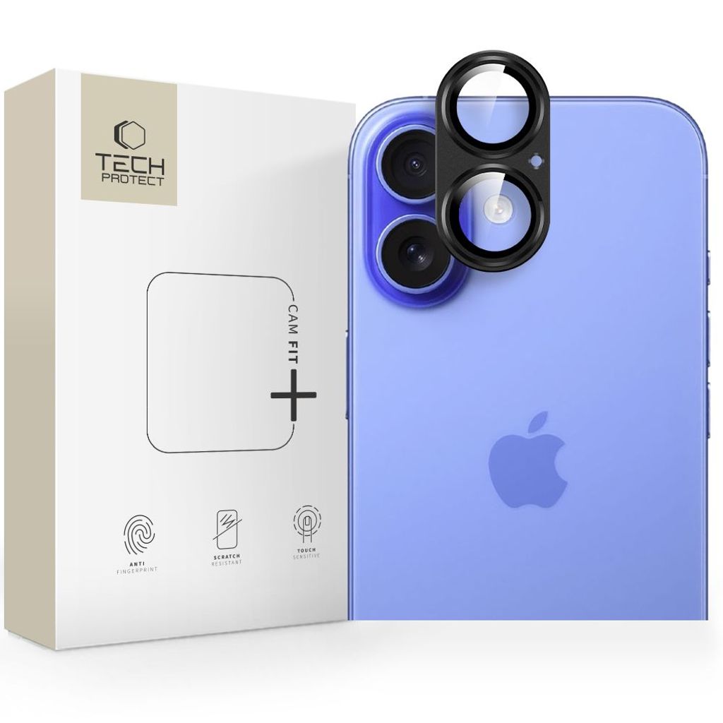 Tech-Protect iPhone 17 Linsebeskyttelse Camfull Fit+ - Sort