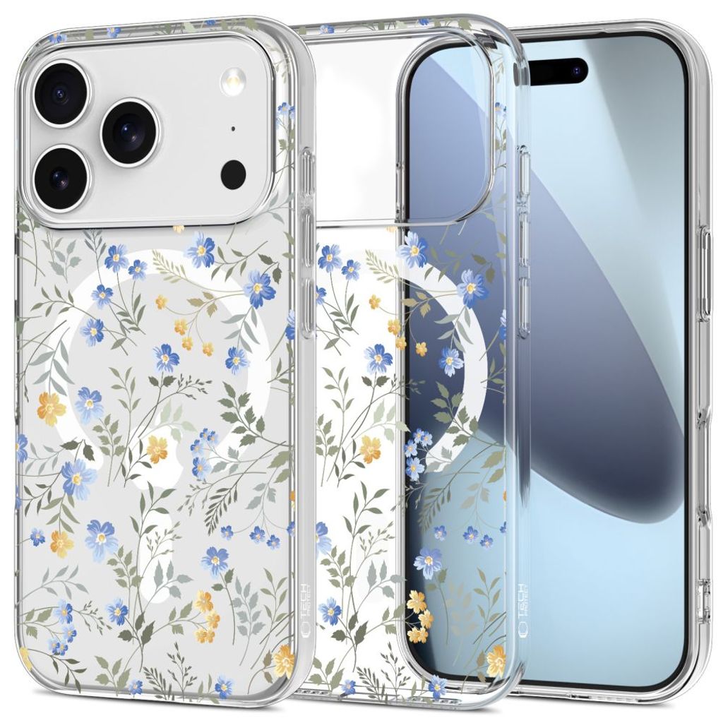 Tech-Protect FlexAir MagSafe Cover til iPhone 17 Pro - Blomster