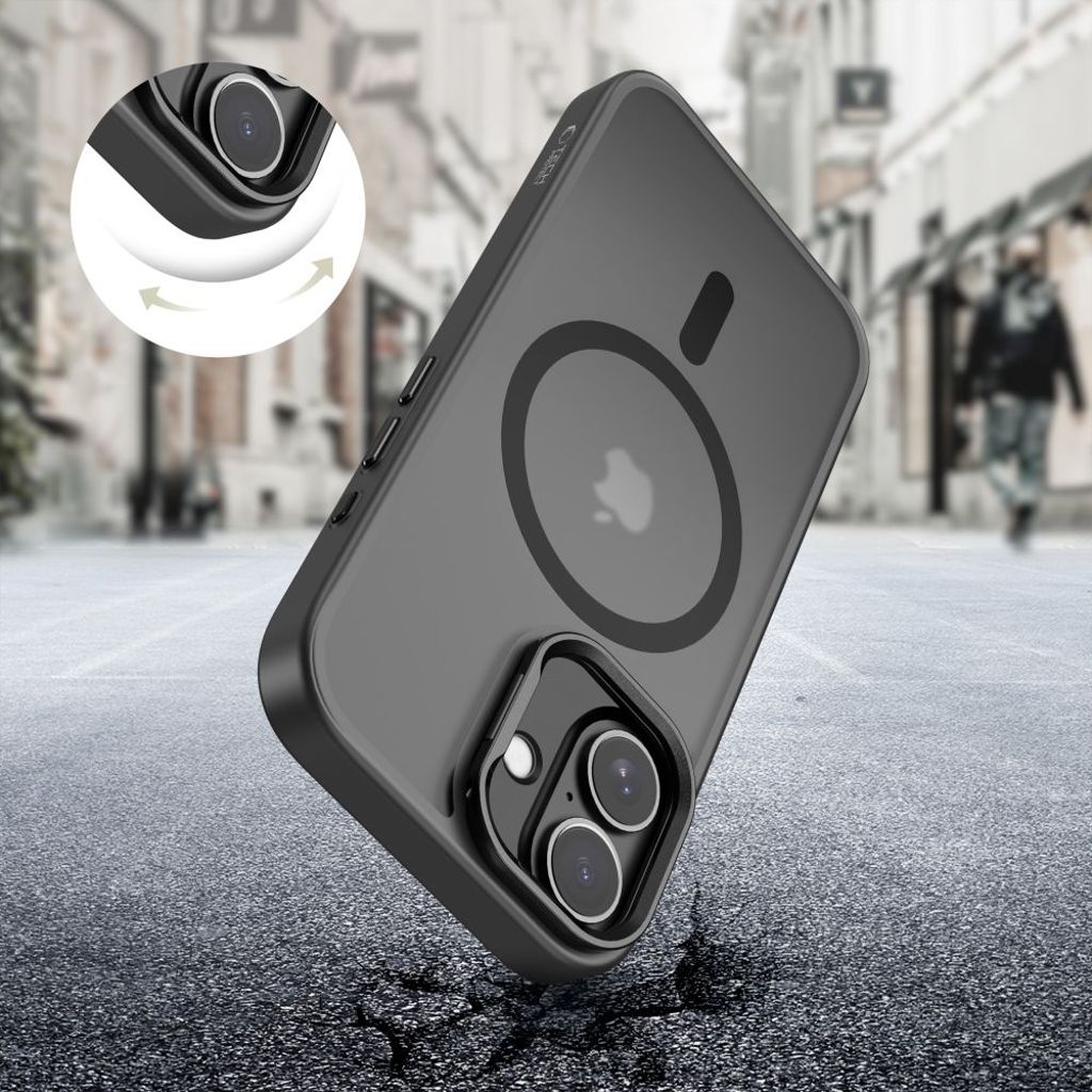 Tech-Protect MagStand MagSafe Cover til iPhone 17 - Mat Sort