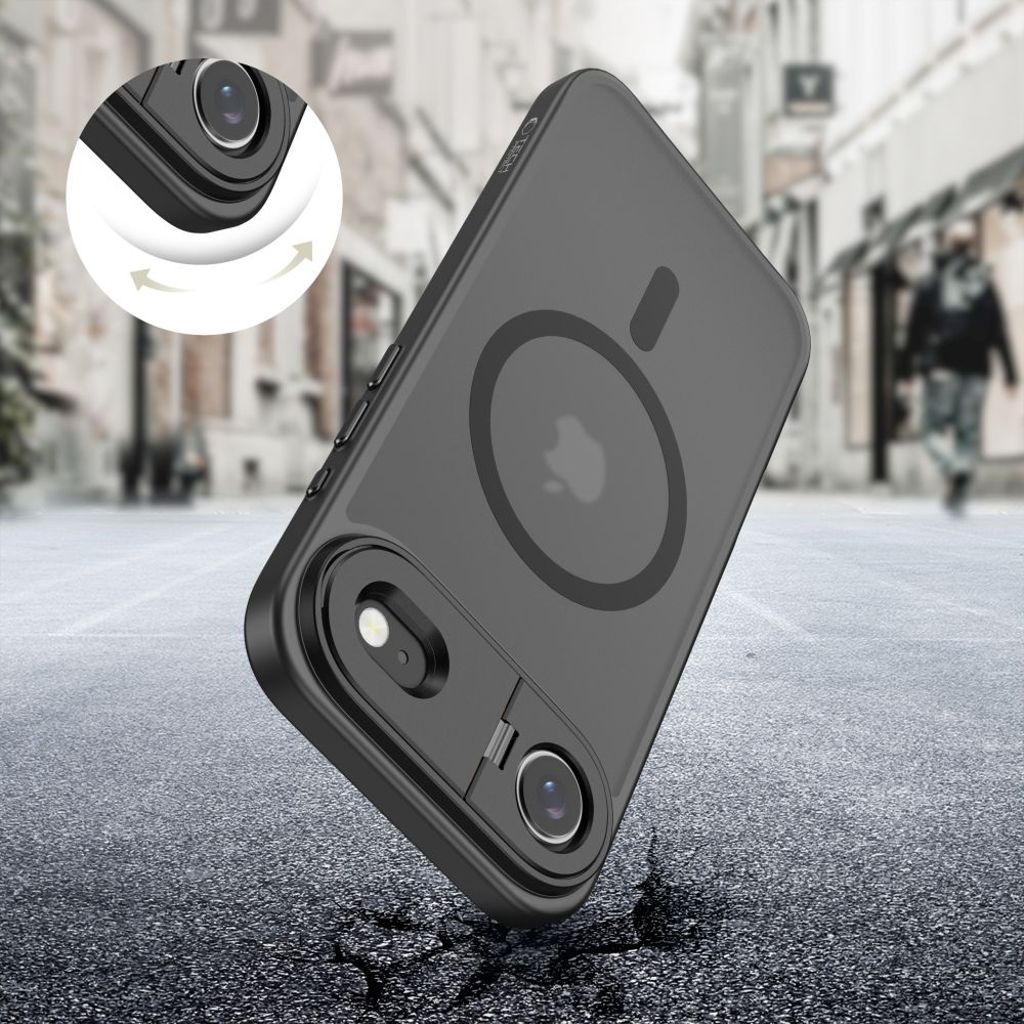 Tech-Protect MagStand MagSafe Cover til iPhone Air - Mat Sort